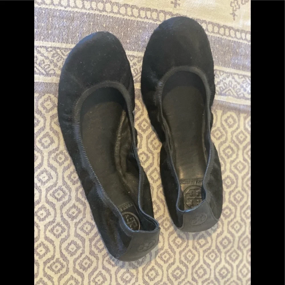 Tory Burch Black Eddie Ballet Flat Calf Hair - Picture 5 of 5